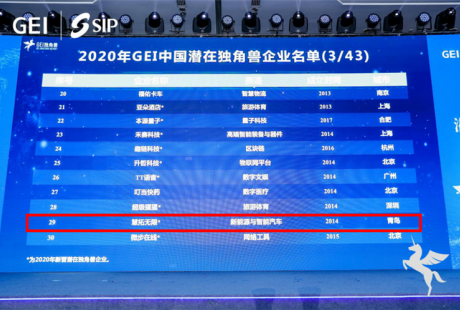 慧拓?zé)o限再次入選中國潛在獨角獸企業(yè)